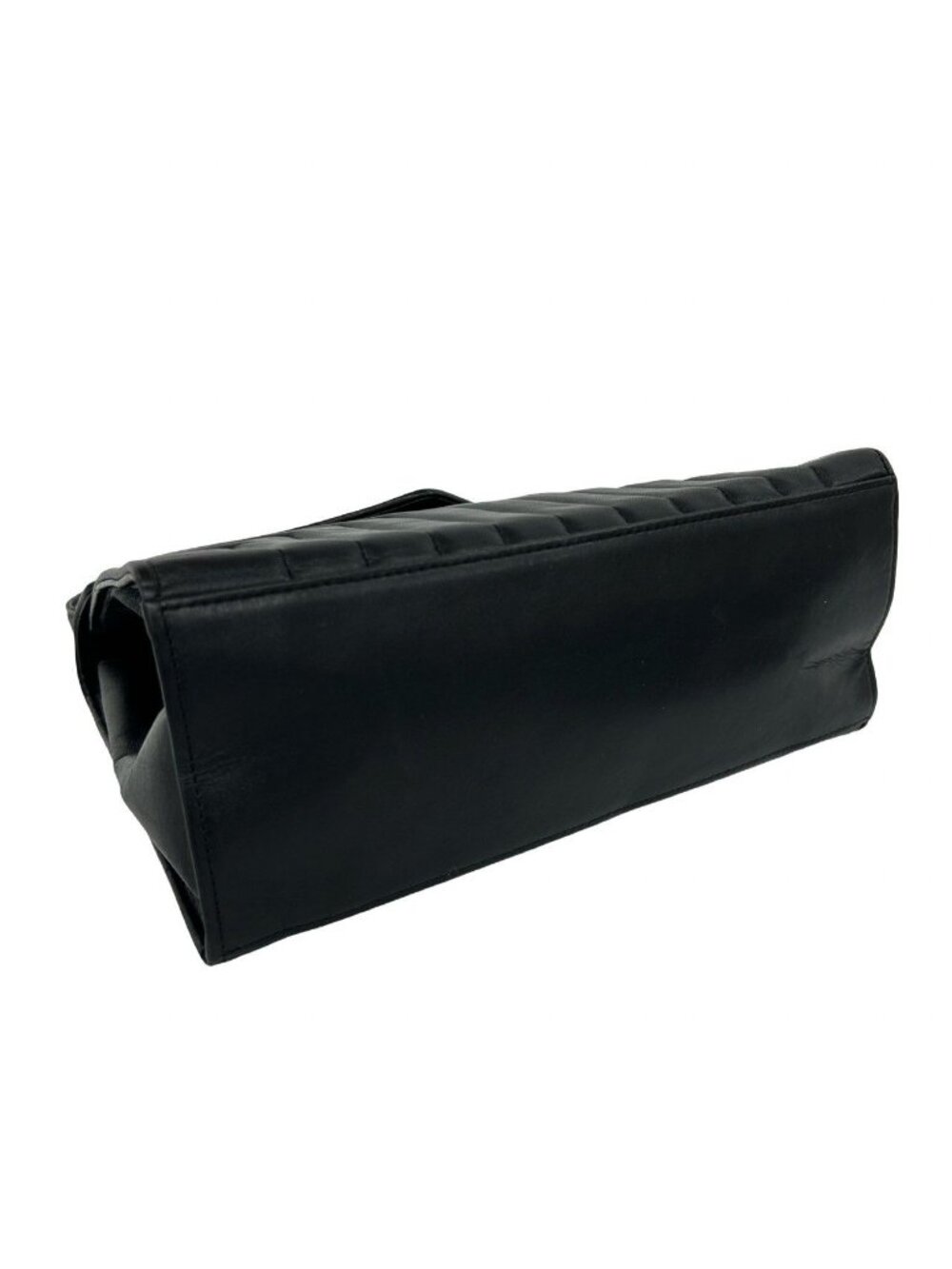 Saint Laurent Vintage Stitch Leather Handbag Mini Tote Black - Picture 7 of 10